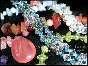 beautiful hand crafted jewelry, swarovski crystal, gemstones and more